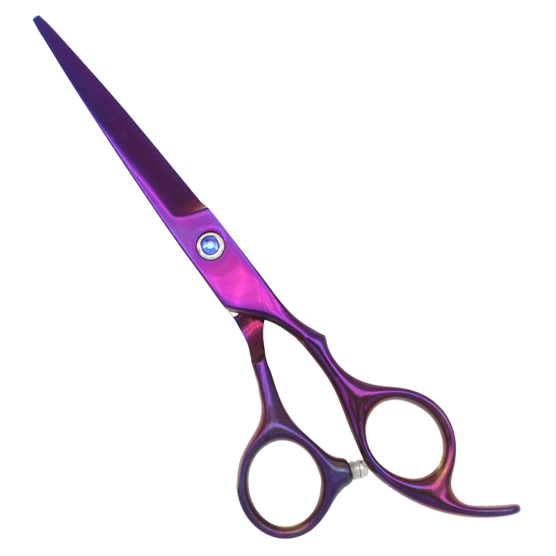 Barber & Thinning Scissor Set Purple Color — Professional Barber Scissors by EQUIPES Instruments