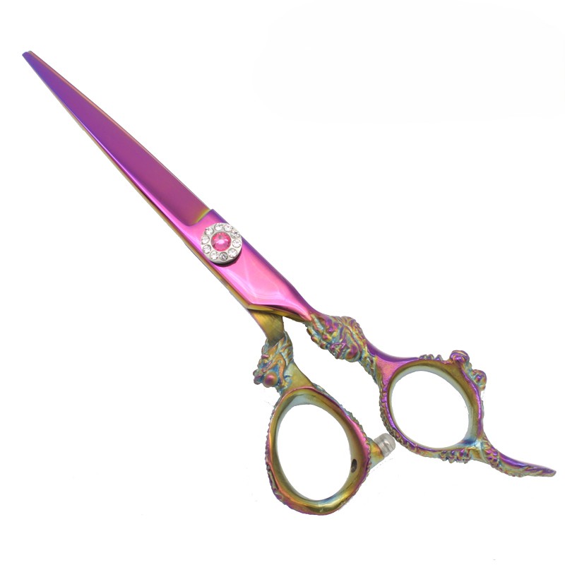 Barber & Thinning Scissor Stylish Handle Set Multi Color — Professional Barber Scissors by EQUIPES Instruments