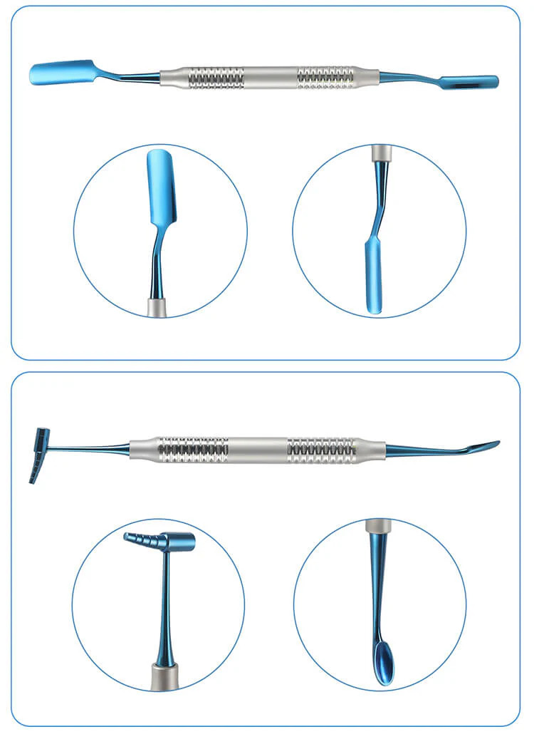 Dental Implant Bone Graft Tool Stainless Steel 6pcsSet — Dental Instruments by EQUIPES Instruments