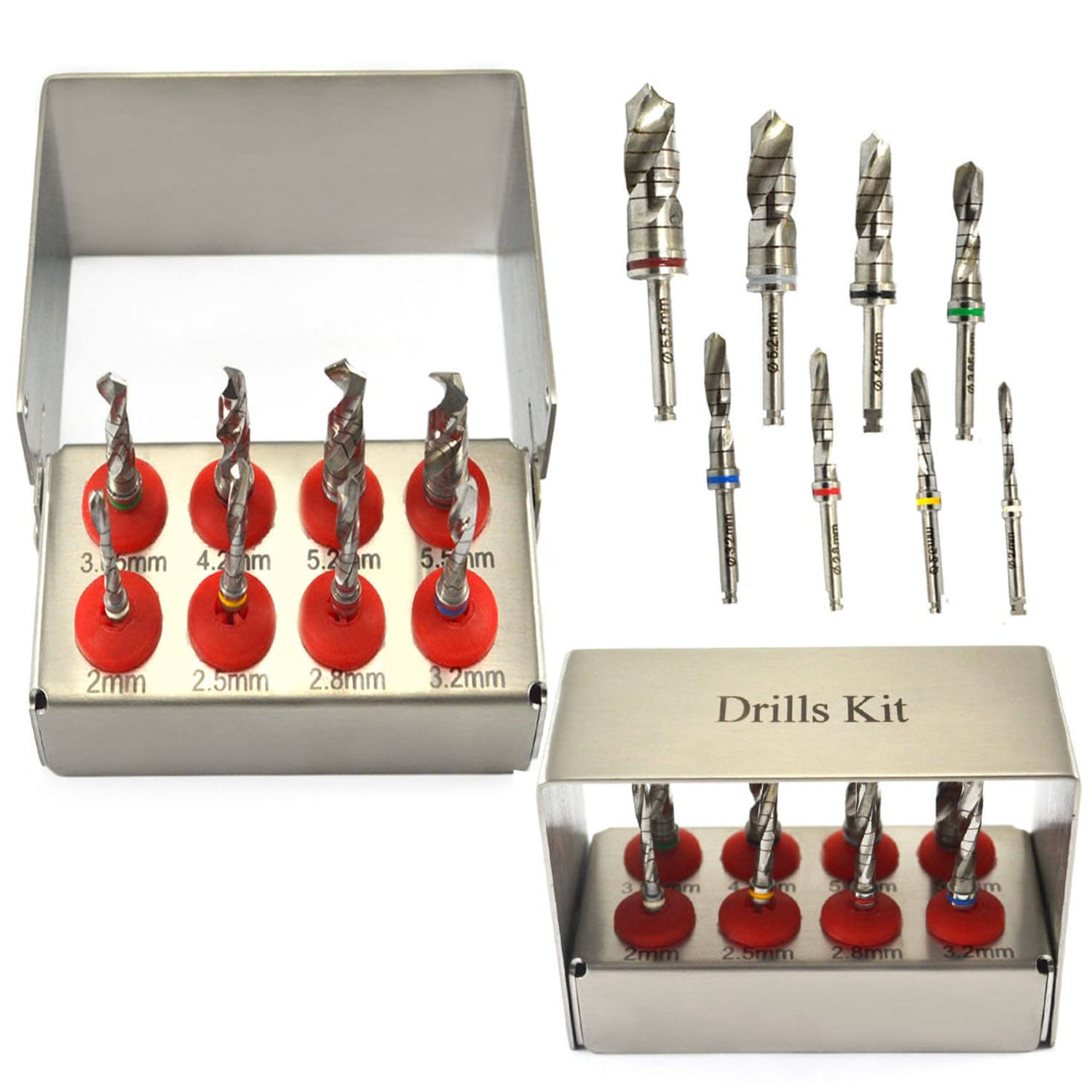 Dental Implant Drills Kit – 8 PCS Set — Dental Instruments by EQUIPES Instruments