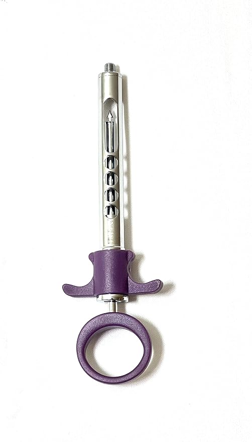 Dental Syringe with Plastic Handle & Arrow Tipped Internal Rod - German Stainless Steel (1.8ccmL - Purple) — Dental Instruments by EQUIPES Instruments