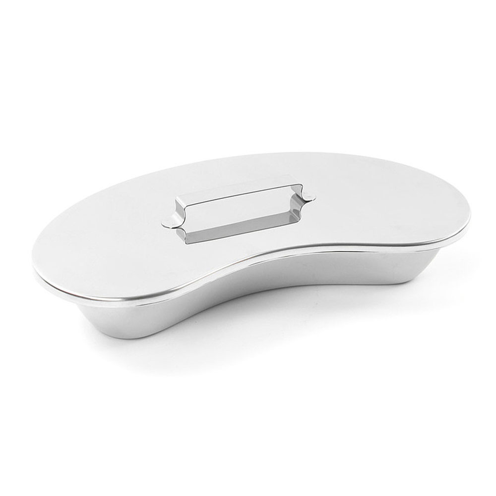 Holloware Instruments Kidney Tray With Lid Cover Stainless Steel — Medical Holloware by EQUIPES Instruments