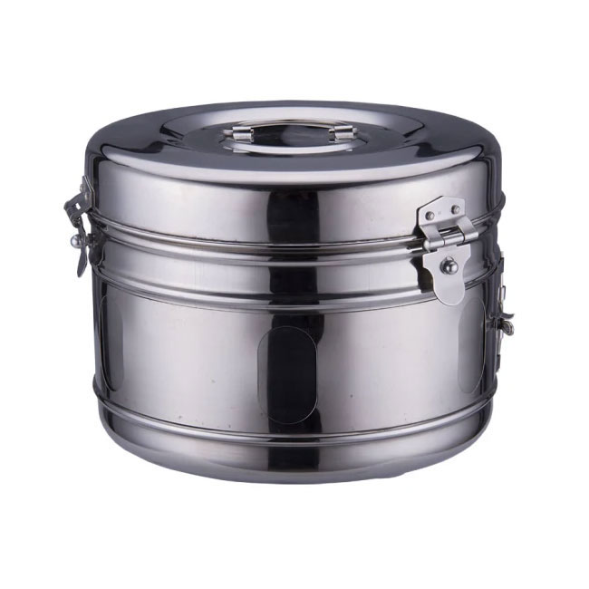 Holloware Instruments Steel Dressing Jar Stainless Steel — Medical Holloware by EQUIPES Instruments