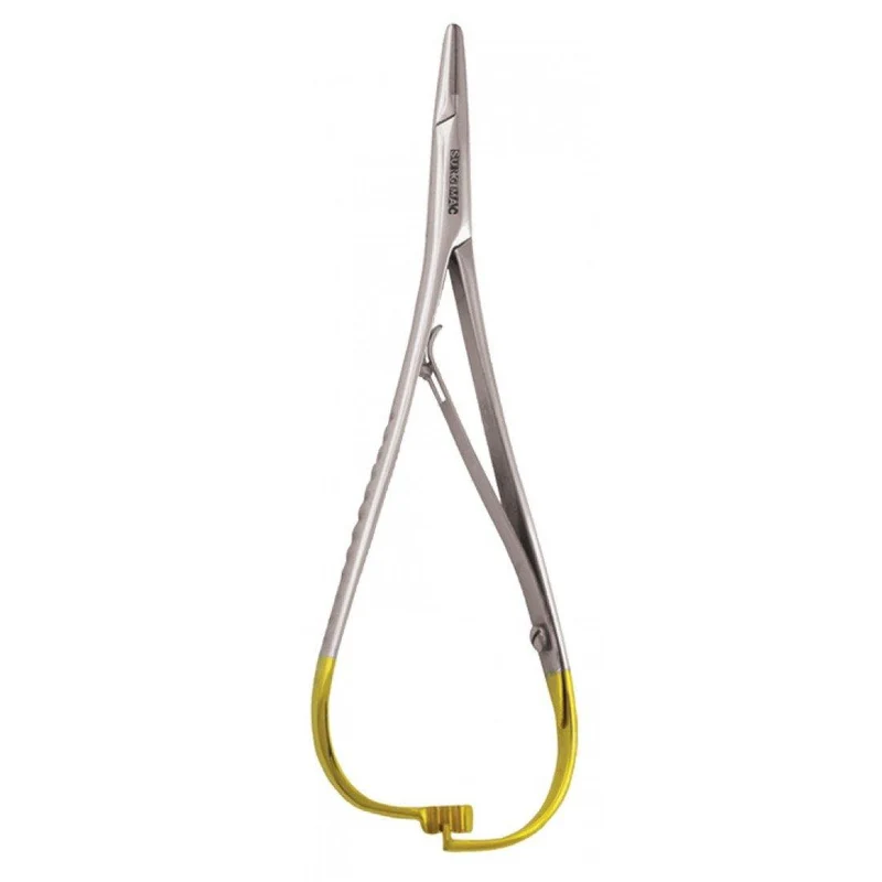 Mathieu Needle Holder TC - Orthodontic Ligature & Suture Plier with Tungsten Carbide Tip  Spring Action Lock  14cm  5.5 — Dental Instruments by EQUIPES Instruments