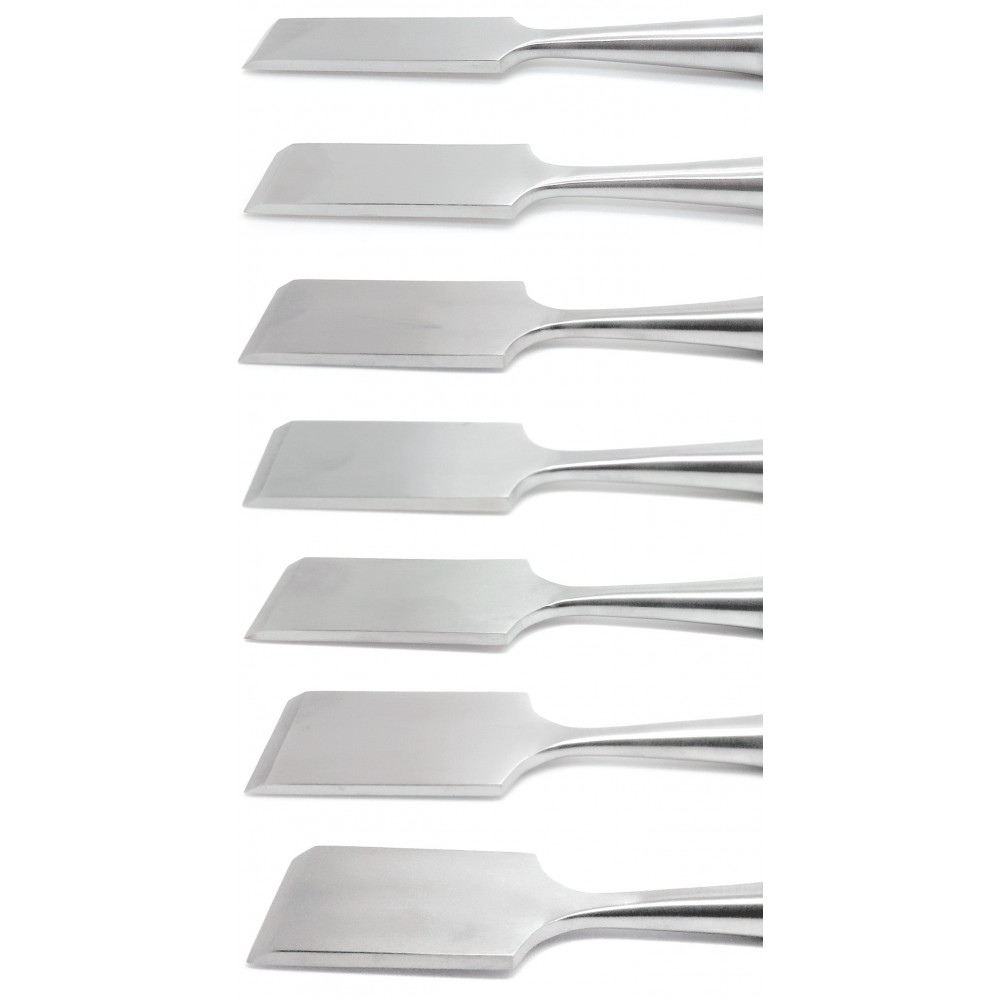 Set of 7 Pieces Hibbs Osteotomes 9 iches Straight 16mm 19mm 22mm 25mm 28mm 32mm 38mm — Surgical Instruments by EQUIPES Instruments