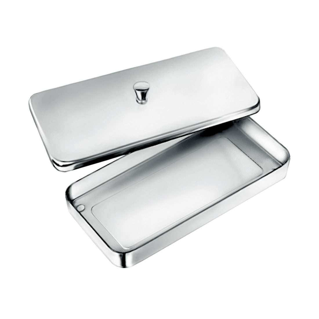 Stainless Steel Instrument Box Lid without Knob Holloware Instruments — Medical Holloware by EQUIPES Instruments