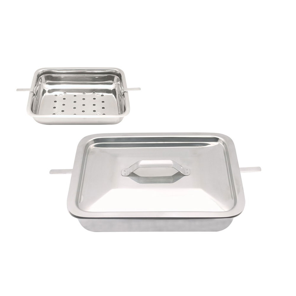 Stainless Steel Instrument Tray with Handle Holloware Instruments — Medical Holloware by EQUIPES Instruments